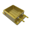 High power laser casing (partially gold-plated)